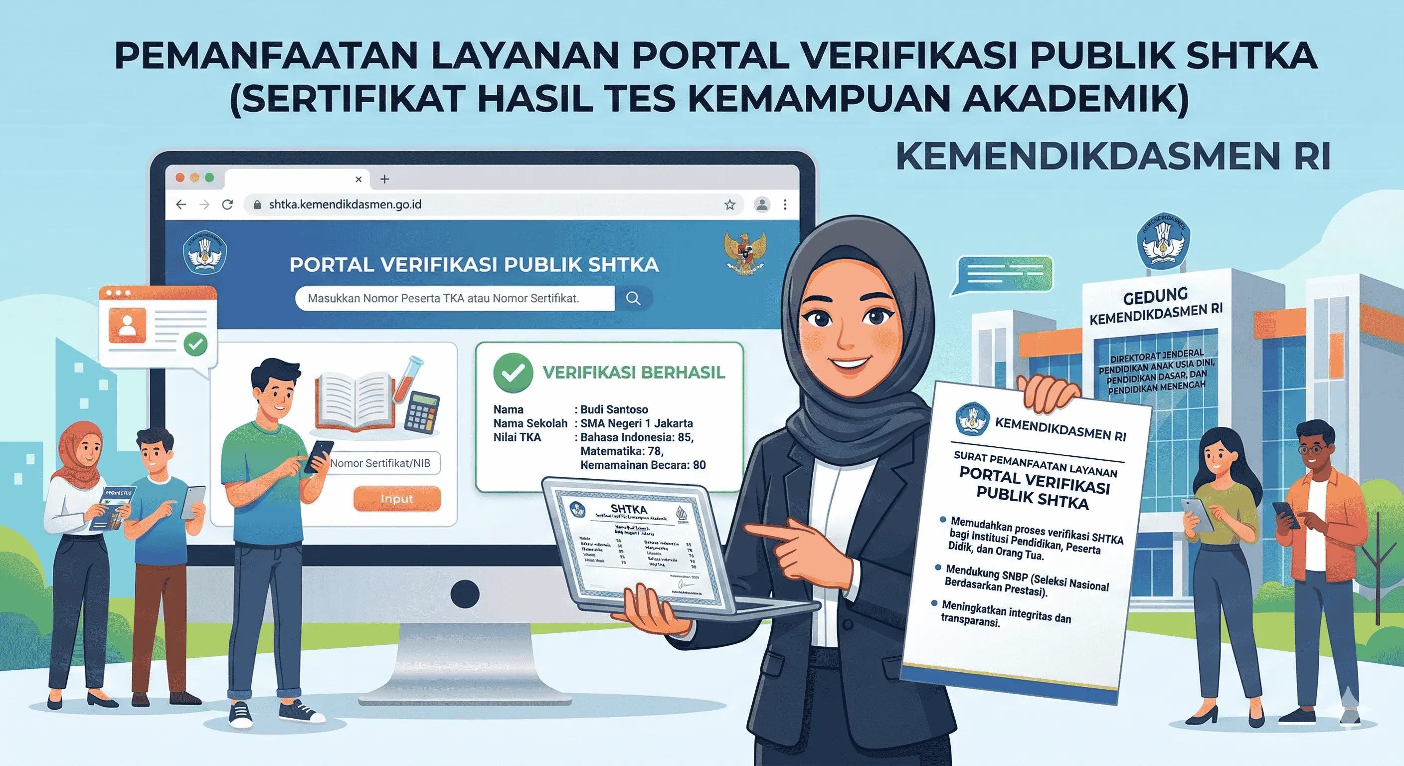 Pemanfaatan Layanan Portal Verifikasi Publik SHTKA